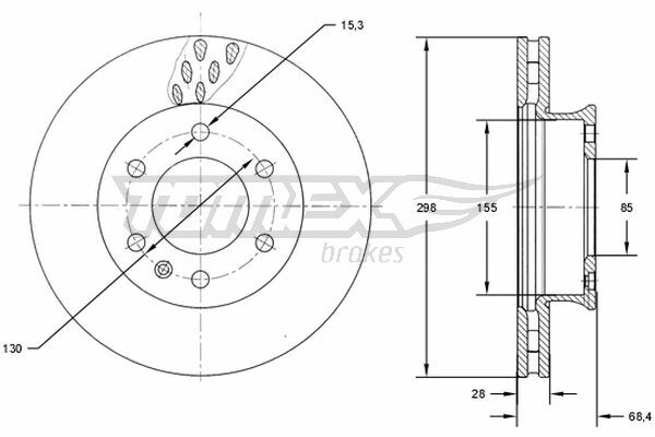 Brzdový kotouč TOMEX Brakes